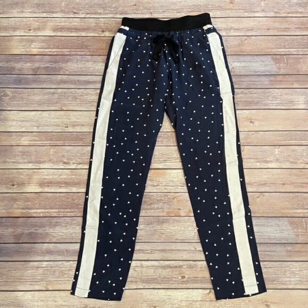 The Kooples Silk Pants Hearts Drawstring Waist